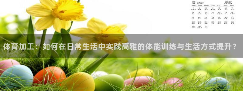 球速体育：体育加工：如何在日常生活中实践高雅的体能训练与生活方式提升？