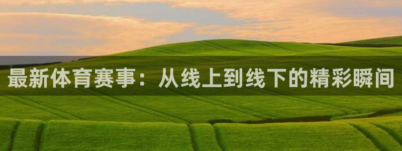 球速体育：最新体育赛事：从线上到线下的精彩瞬间